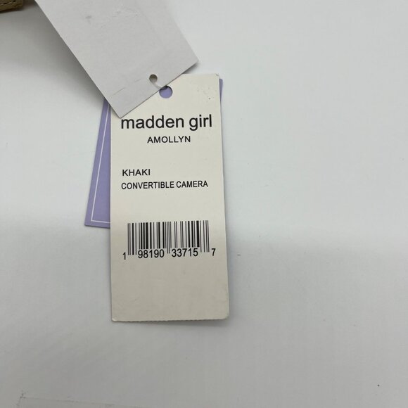 Madden Girl Khaki Amollyn Nylon Convertible Camera Crossbody - Picture 12 of 12